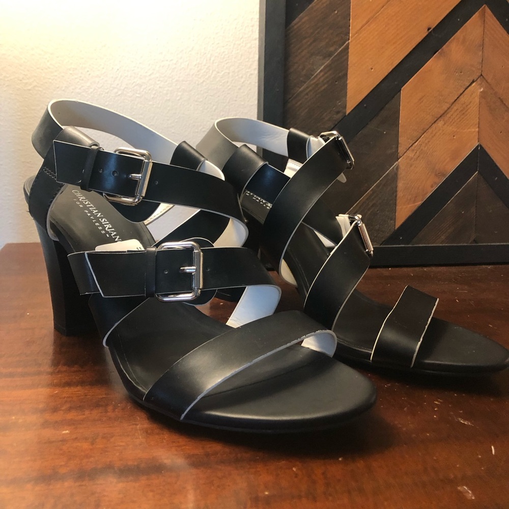 Christian Siriano for Payless size 11 open toed strapped high heel NWT